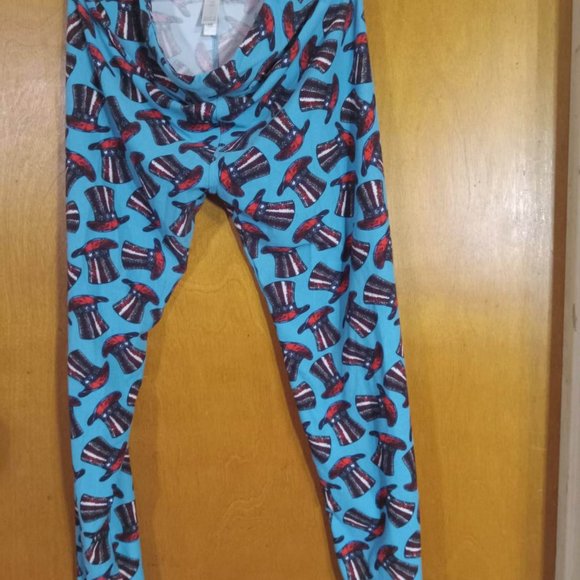 LuLaRoe Pants & Jumpsuits Lularoe Patriotic Leggings One Size
